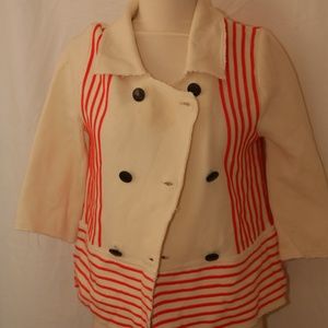 Free People styled military jacket sweater